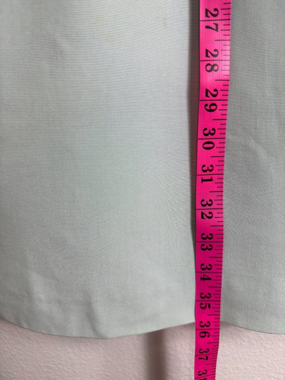 Ann Taylor Silk Blend Shift Dress Seafoam Blue Keyhole Back Belted Size 8 - Picture 11 of 15